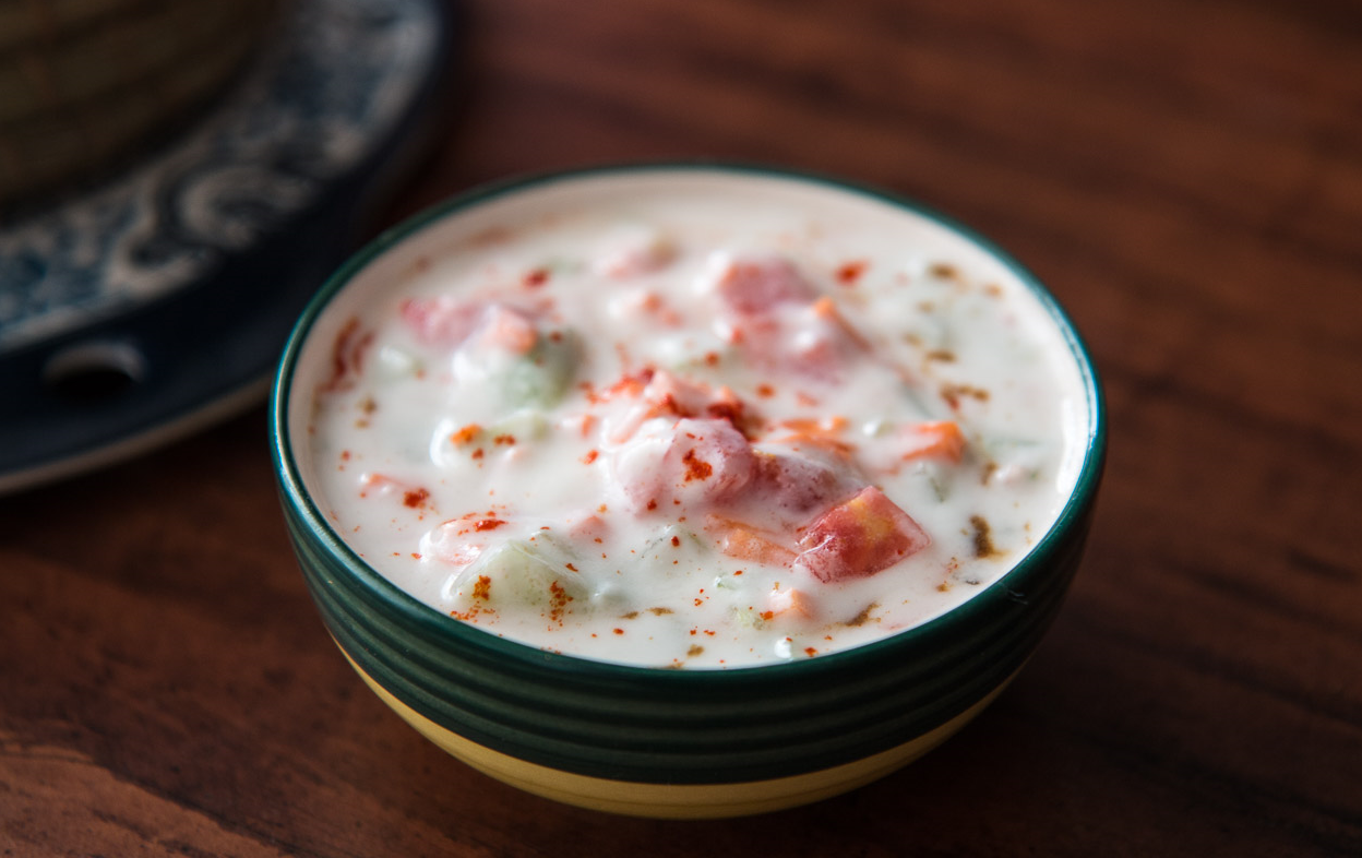 टमाटर का रायता रेसिपी-: